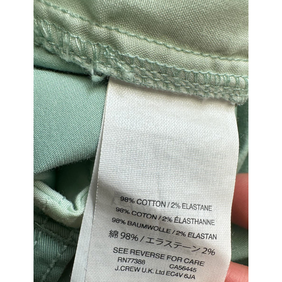 J. Crew Chino Mint Green  Shorts Size‎ 4 (FLAW) - Picture 4 of 11